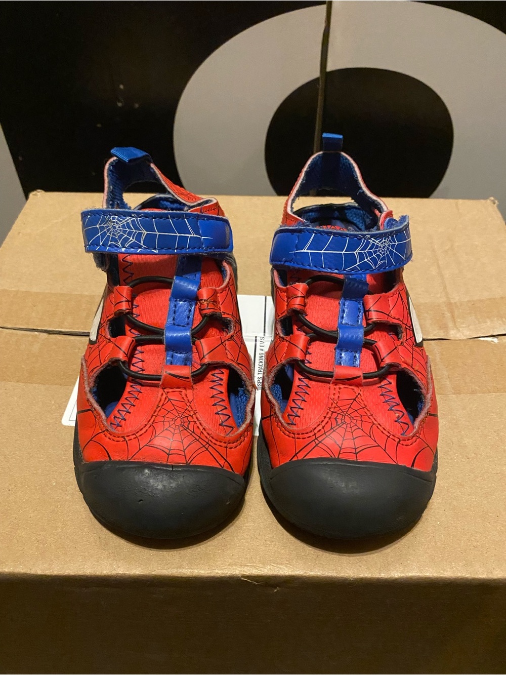 Spiderman Red and Blue Kids Closed-Toe Sandals